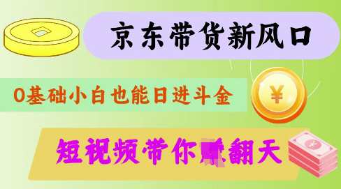 最新京东短视频带货代运营秘籍，轻松躺挣【揭秘】